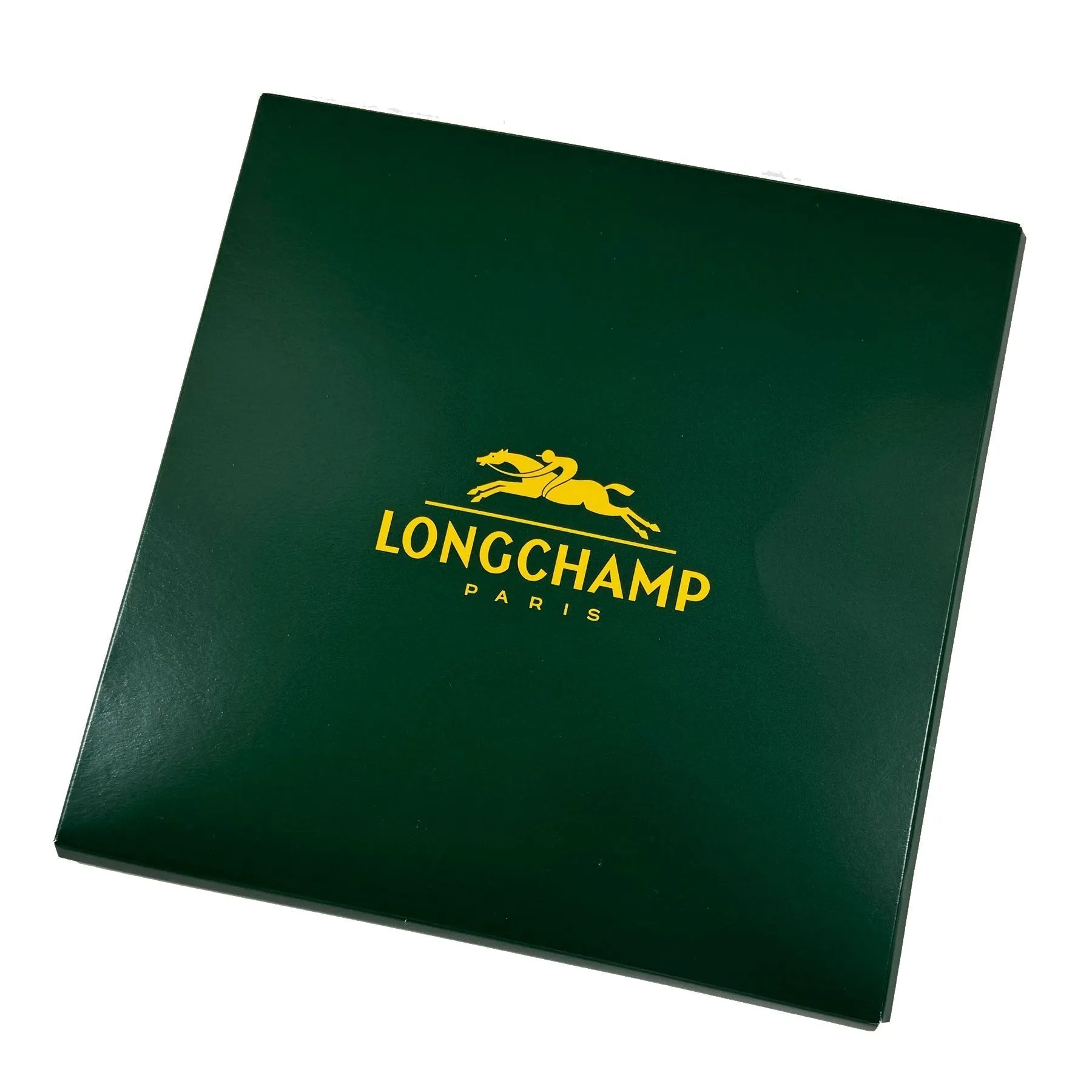 Longchamp Paris Scarf Black Brown Olive Equestrian Design - Silk Square Foulard