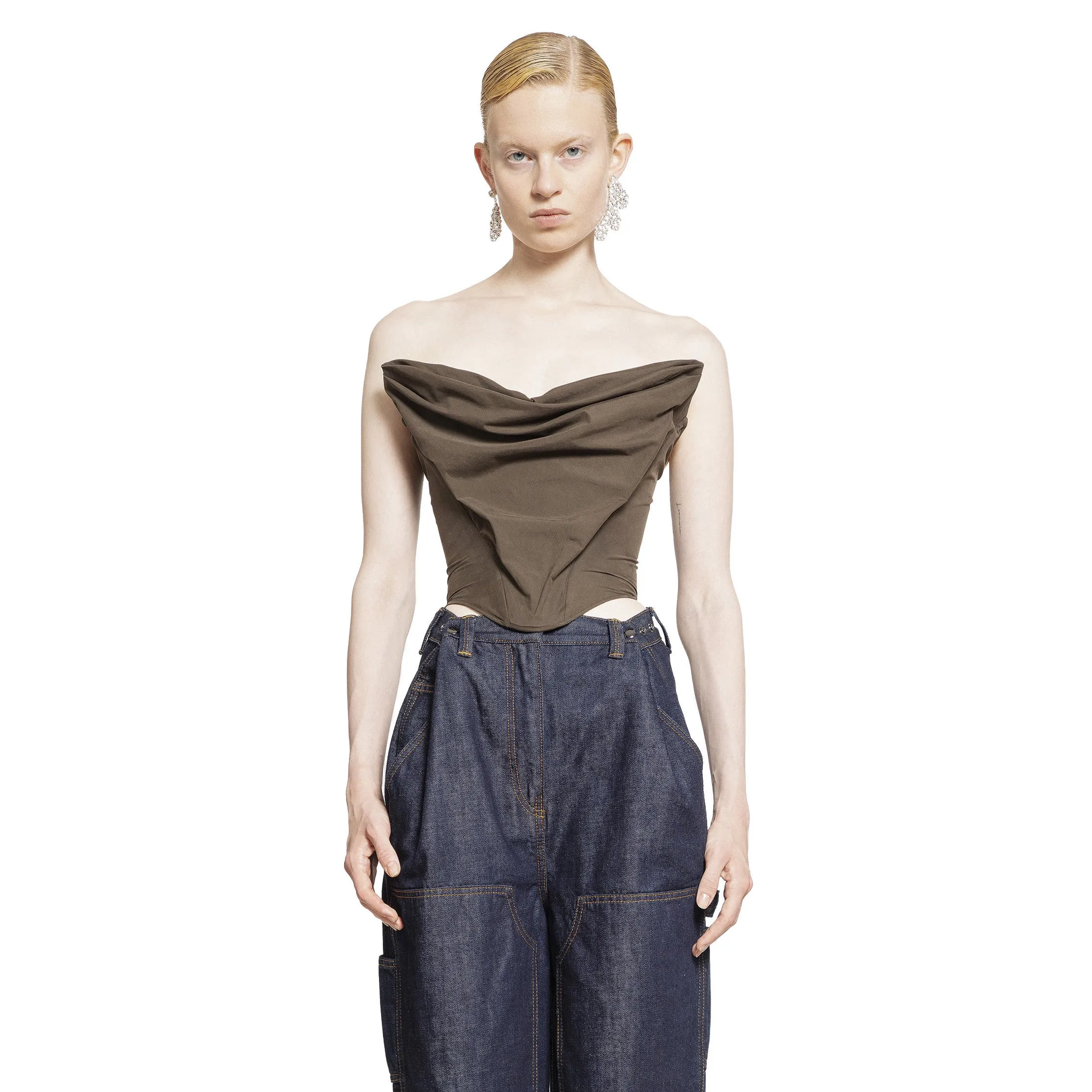 MAGDA BUTRYM WOMAN BROWN TOPS