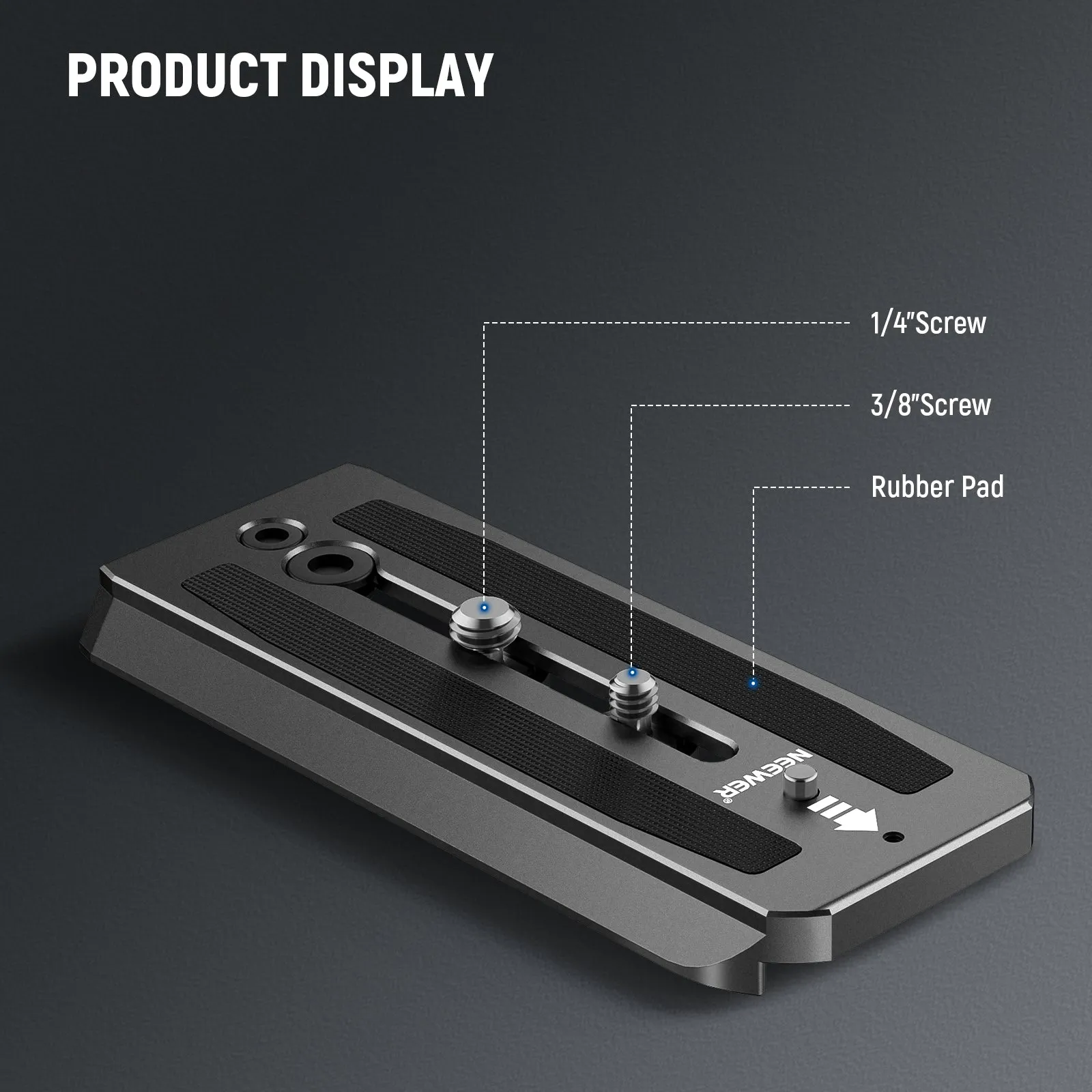 NEEWER 501PL Tripod Fluid Head Quick Release Plate