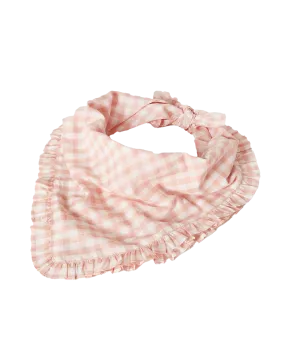 Palmer Bandana Ruffle Edge Muted Clay Gingham OS