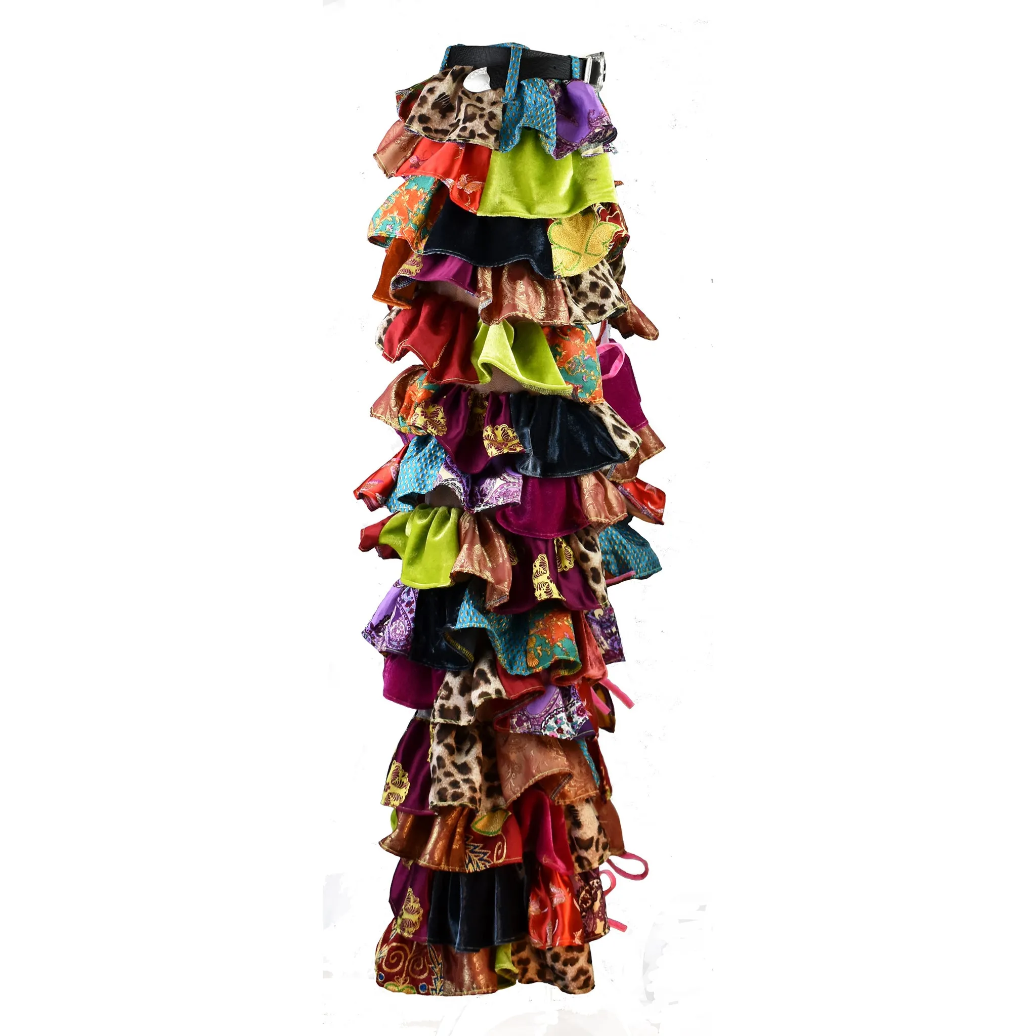Patchwork Ruffle Chaps