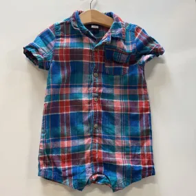 Plaid Polo Romper