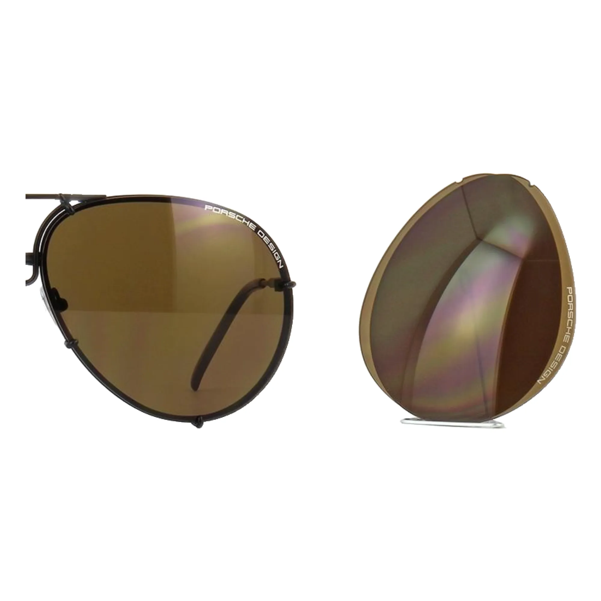 Porsche 8478 V604 Spare Lenses Brown 66mm
