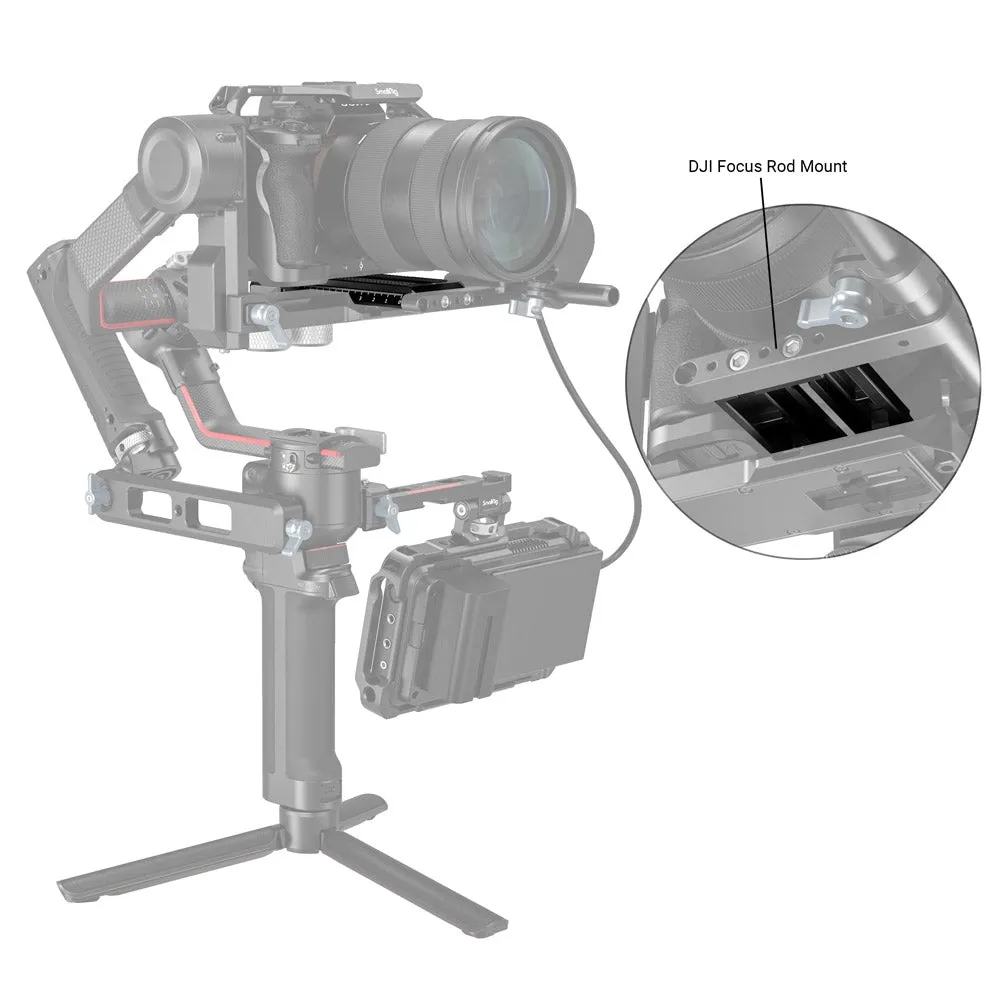 SmallRig Quick Release Plate for DJI RS 2/RSC 2/Ronin-S/RS 4/RS 4Pro Gimbal 3158B