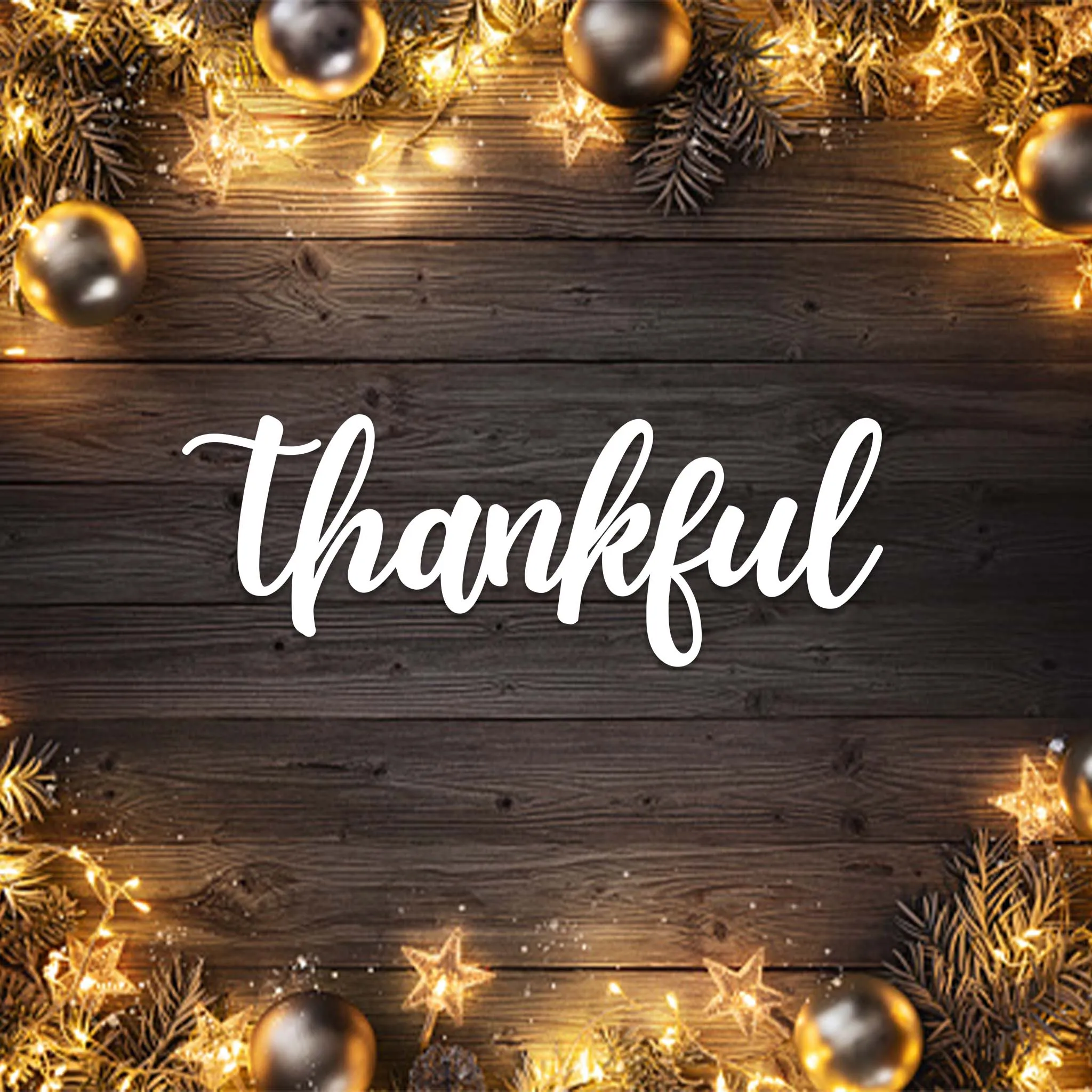 Thankful - Metal Wall Art