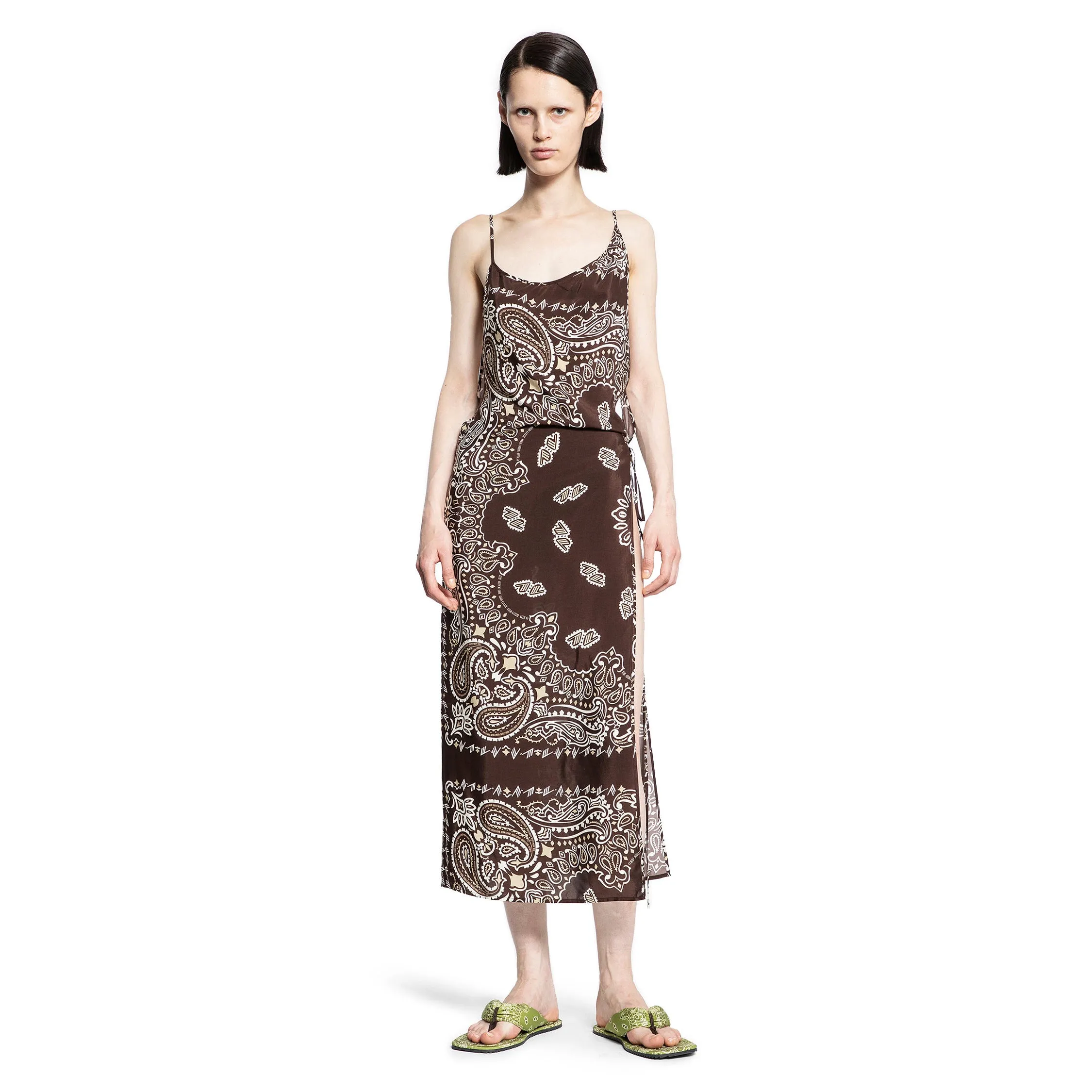 THE ATTICO WOMAN BROWN DRESSES