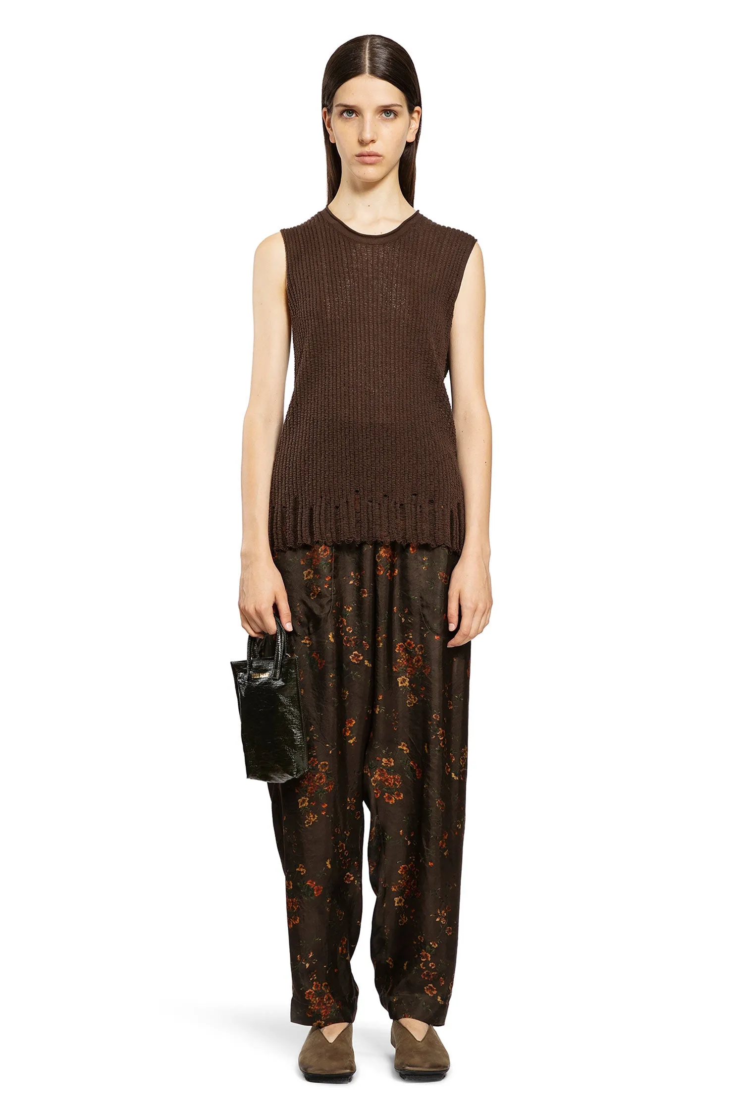 UMA WANG WOMAN BROWN VESTS