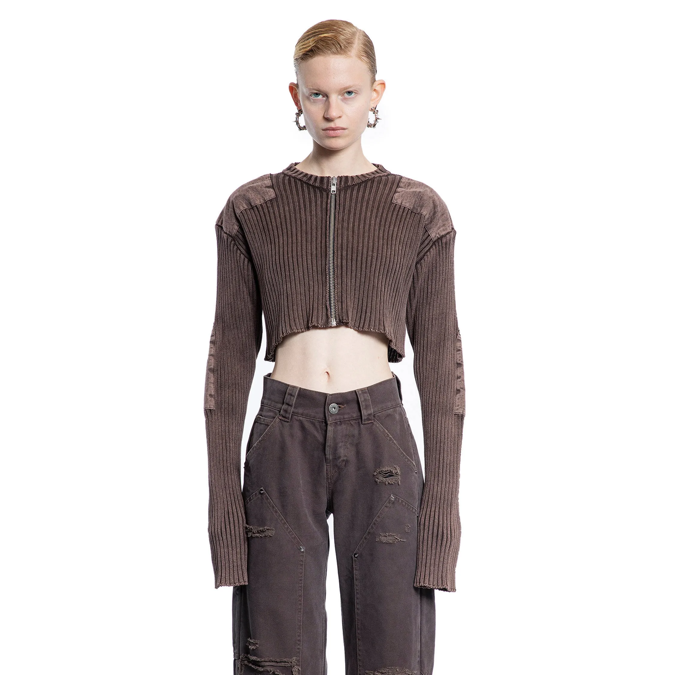 VAQUERA WOMAN BROWN KNITWEAR
