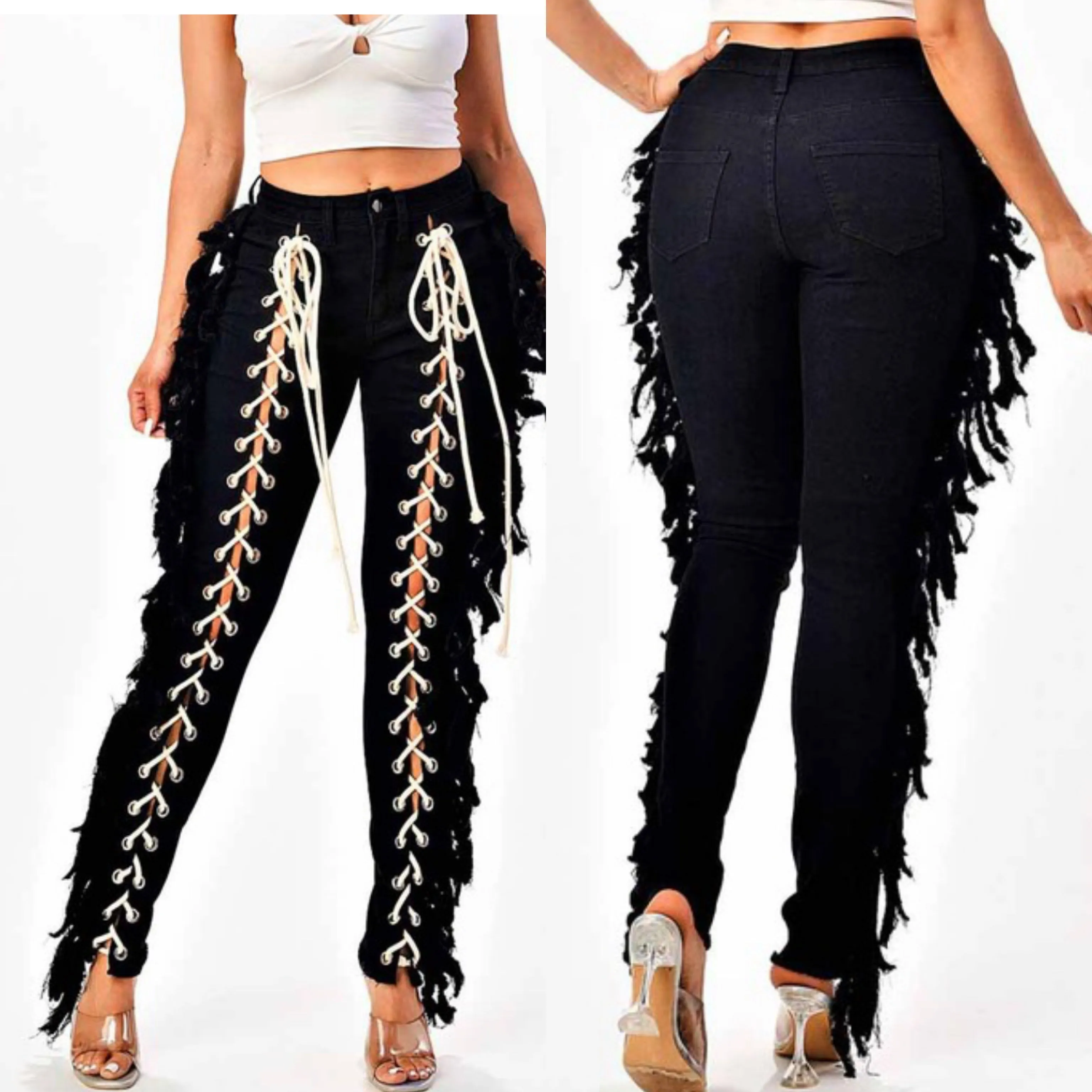 Waze Laced Up Pants