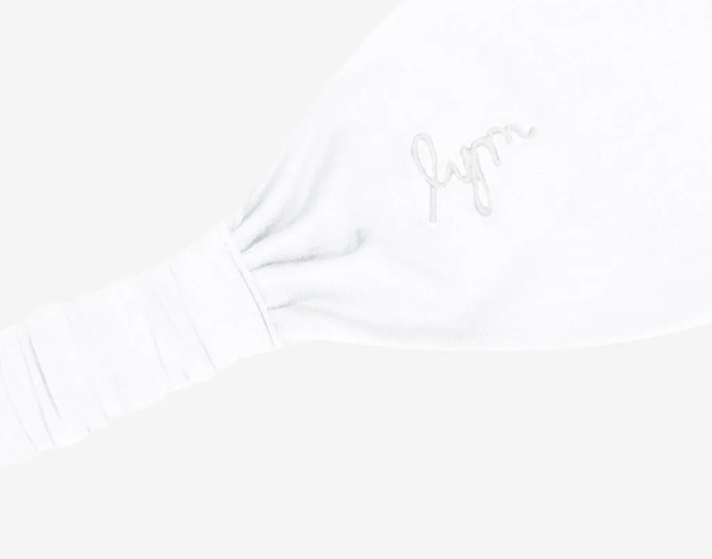 White Scrunch Headband