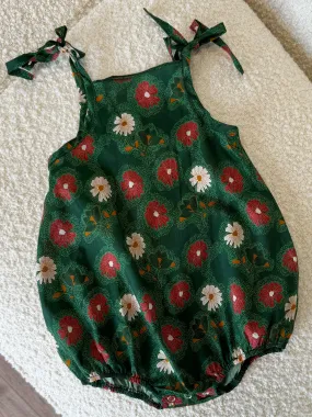 Wildflower Infant Bubble | Dark Green | Tiny Talulah