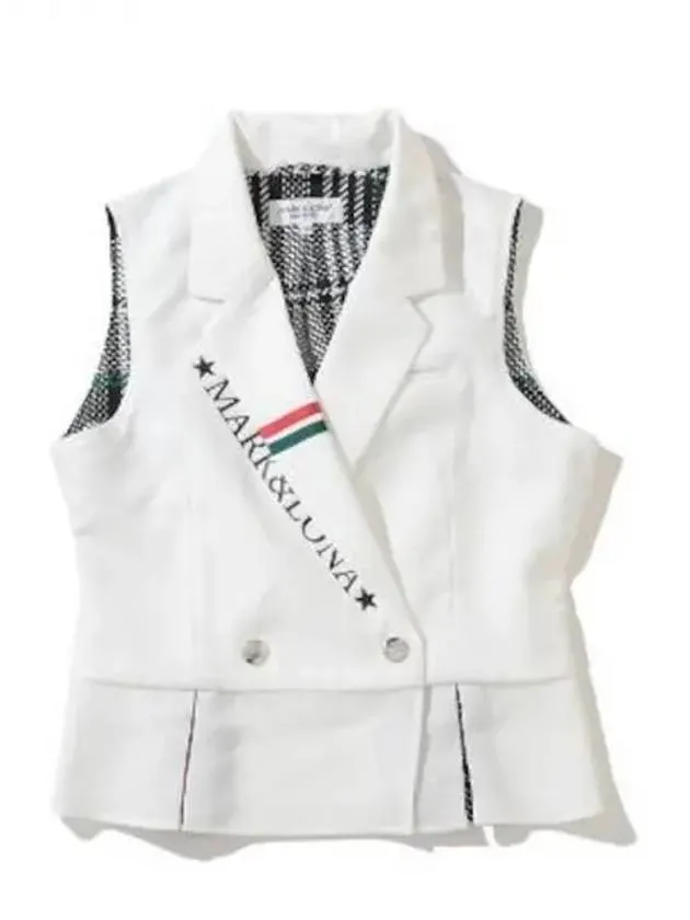Women s GN Check Lining Point Woven Vest LQ1IV02F Domestic Product